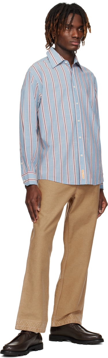 Košeľa Bode Bode Regatta Stripe Shirt Modrá | MRS25SH026, 3