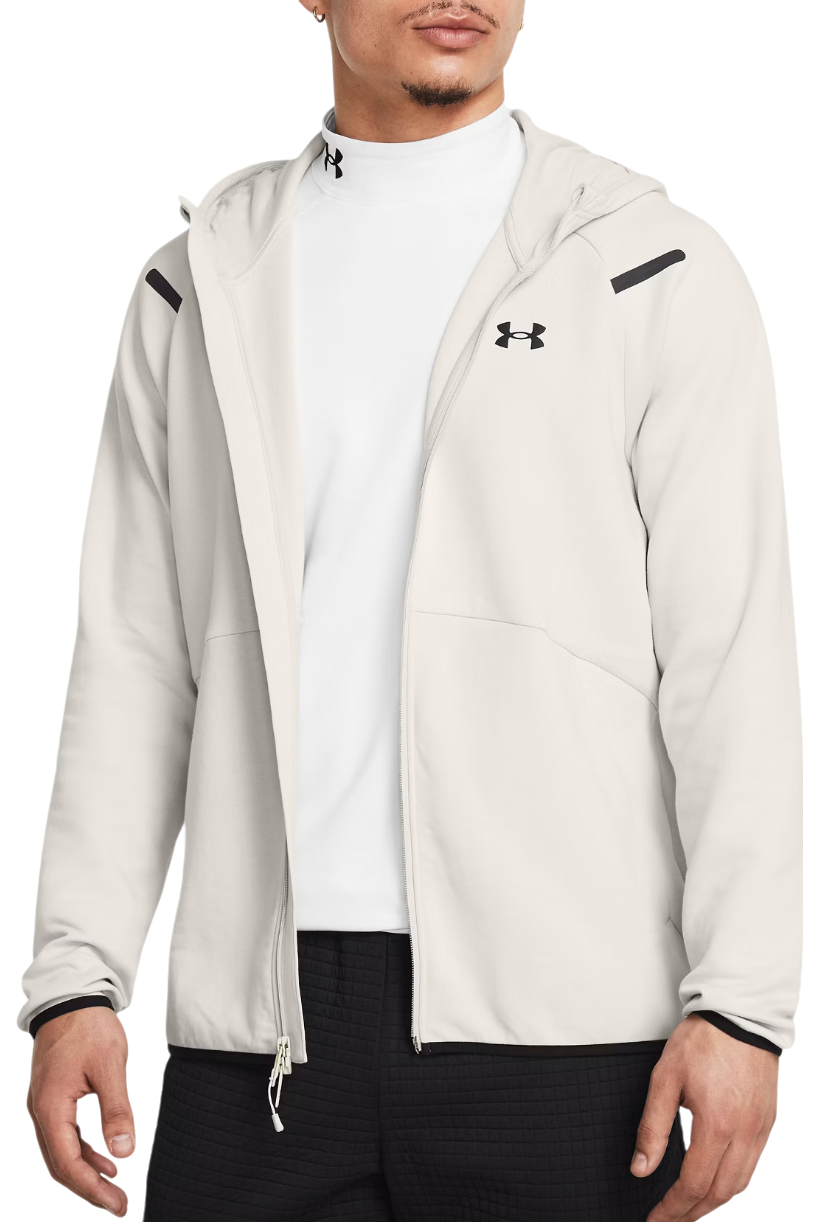 Mikina Under Armour Unstoppable Flc Hoodie Biela | 1389352-110, 0