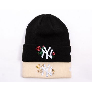 Kulicha New Era Beanie MLB Sequin Rose NY Yankees One Size Béžová | 60691295, 2