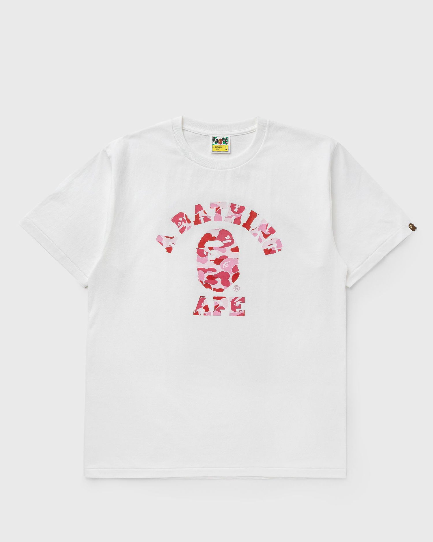 Tričko BAPE ABC CAMO COLLEGE T-shirt Biela | 001TEK801005MWHG, 0
