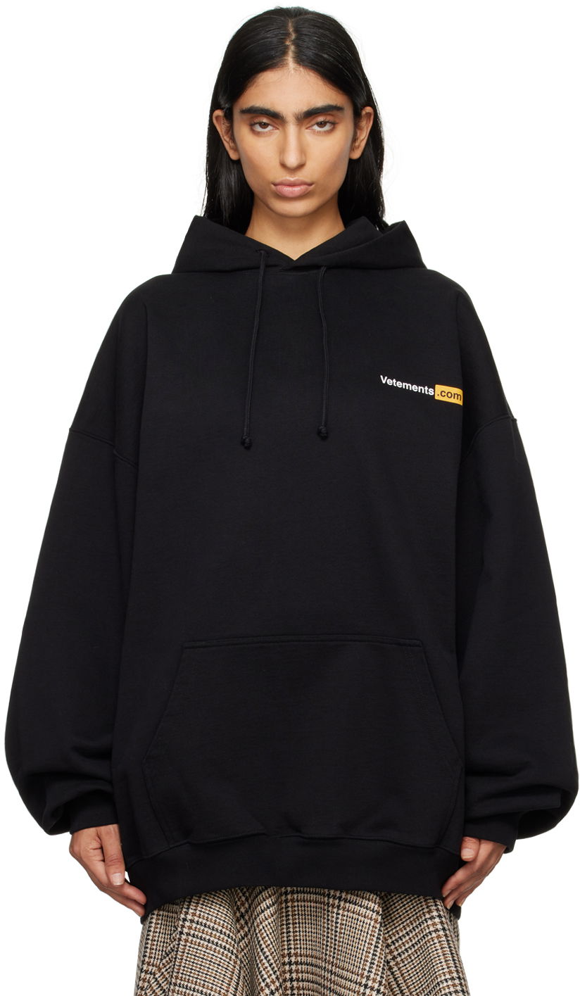 Mikina VETEMENTS Black Xxx Logo Hoodie Čierna | UA65HD310B, 0