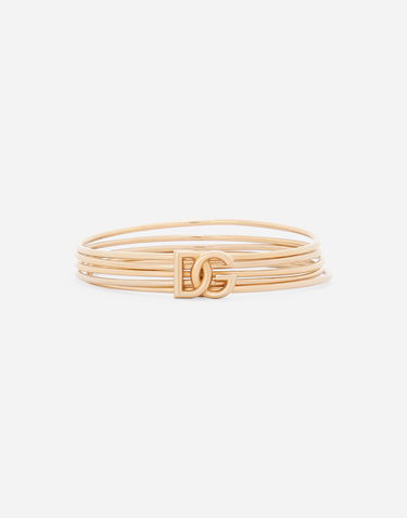 Náramok Dolce & Gabbana Rigid Multi-hoop Bangle With Logo Metalická | WBQ6M2W1111ZOO00, 0