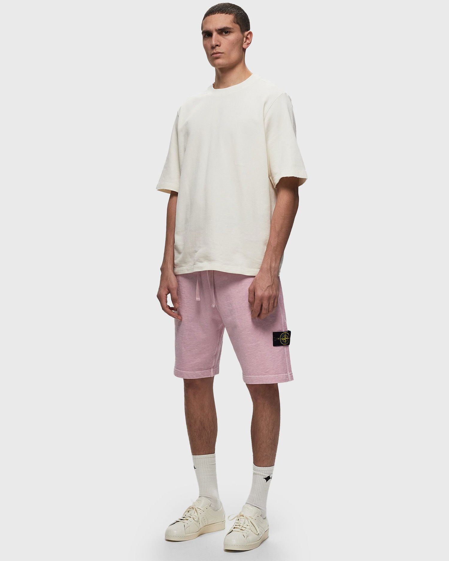 Šortky Stone Island Fleece Shorts Ružová | 801563460.V0180, 1