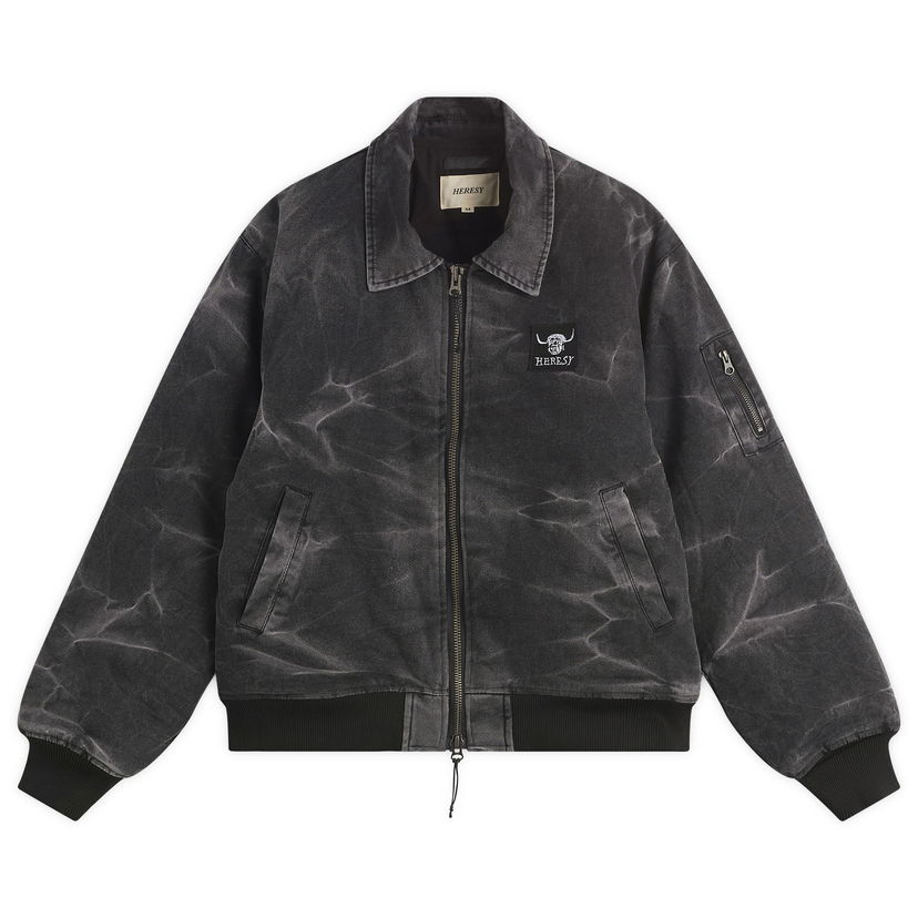 Bomber bunda Heresy Ooser Bomber Jacket Čierna | HAW25-O10