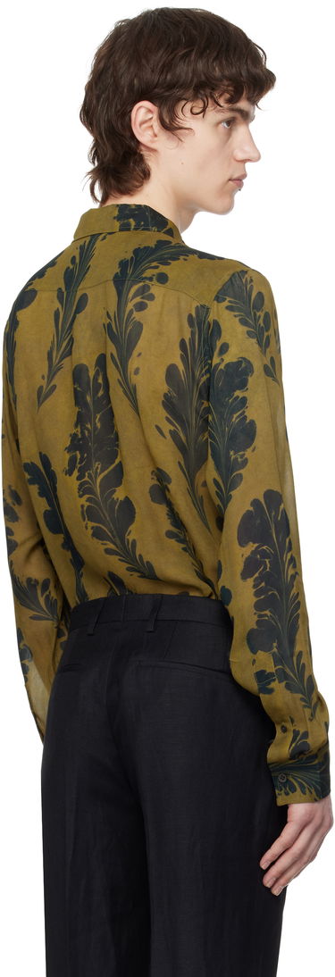Košeľa Dries Van Noten Dries Van Noten Tight Fit Floral Print Shirt Zelené | 251-020735-1004, 2