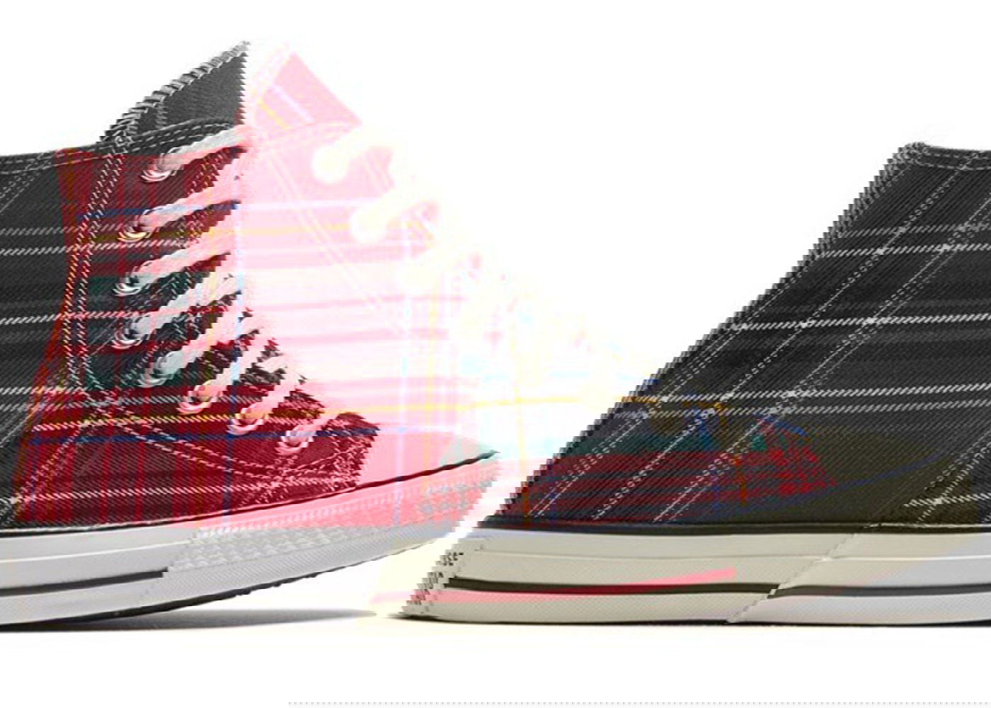 Tenisky a topánky Converse Chuck Taylor All Star Hi Tartan Red Green Split Červená | 169259C, 0