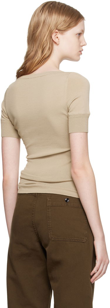 Tričko LEMAIRE Lemaire Darted Fitted T-Shirt Béžová | TO1044 LK1002, 2