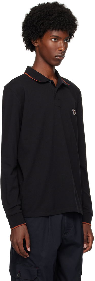 Polo tričko Paul Smith PS Paul Smith Long Sleeve Zebra Polo Čierna | M2R-142MZ-N21580-79, 1