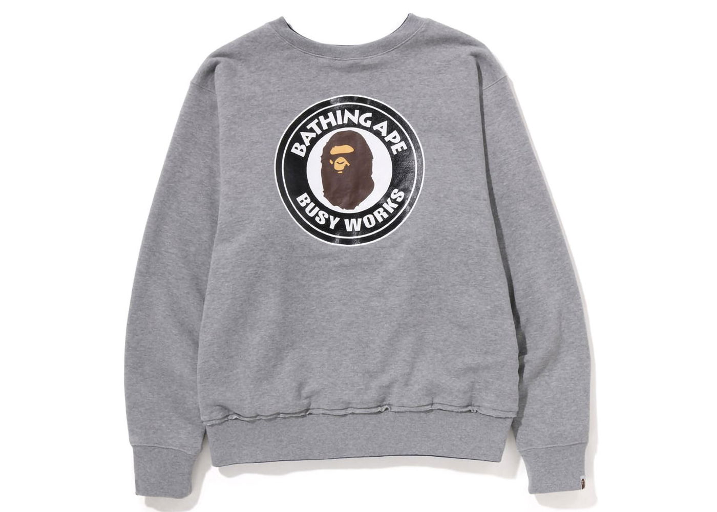 Sveter BAPE 4Way Relaxed Fit Crewneck Šedá | 1I80-113-002, 0