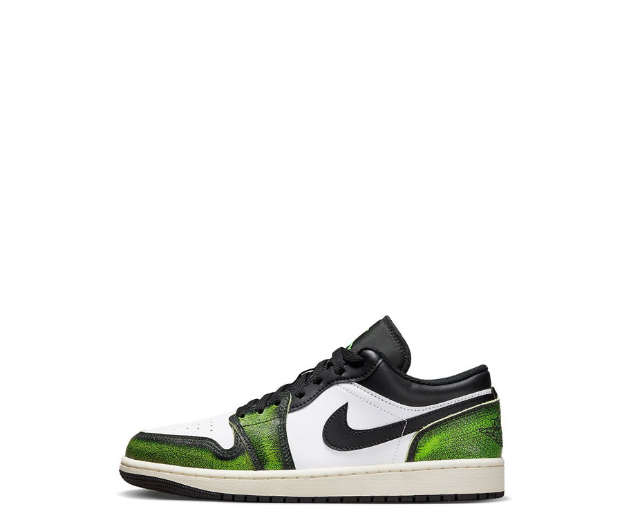 Air Jordan 1 Low SE "Wear-Away - Electric Green" GS