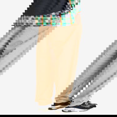 Nohavice BEAMS Beams Plus 2 Pleat Chino Trousers, Size X-Large Béžová | 3823-0097-874-24, 3