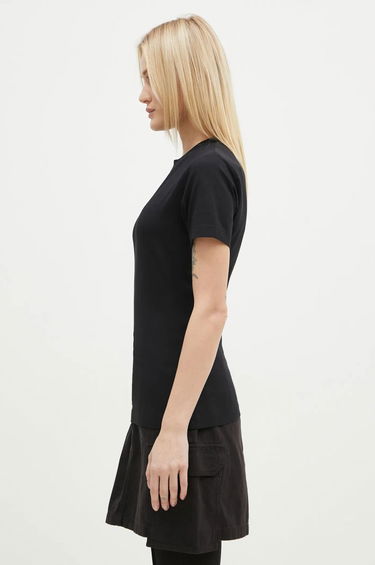 Tričko VETEMENTS VETEMENTS Embroidered Logo Fitted T-Shirt Čierna | WA66TR630B, 1