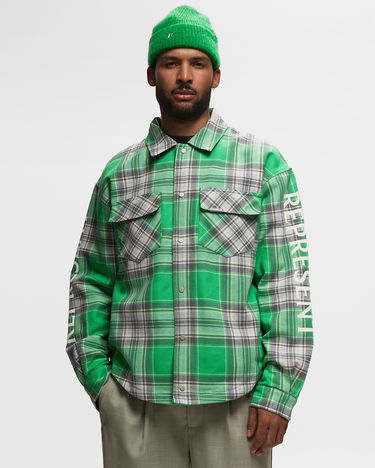Košeľa Represent Clo Represent QUILTED FLANNEL SHIRT Zelené | ML2004-403, 1