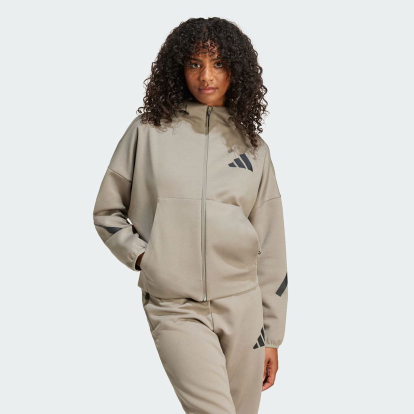 Mikina adidas Performance Z.N.E. Full-Zip Zelené | JE7853