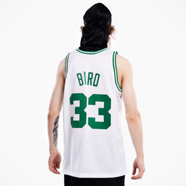 Dres Mitchell & Ness Swingman Jersey Boston Celtics Larry Bird Biela | SMJYGS18141-BCEWHIT85LBI, 3