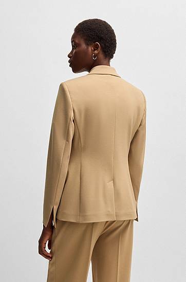 Bunda BOSS Slim Fit Blazer with Zipped Pockets Béžová | 50530885, 1