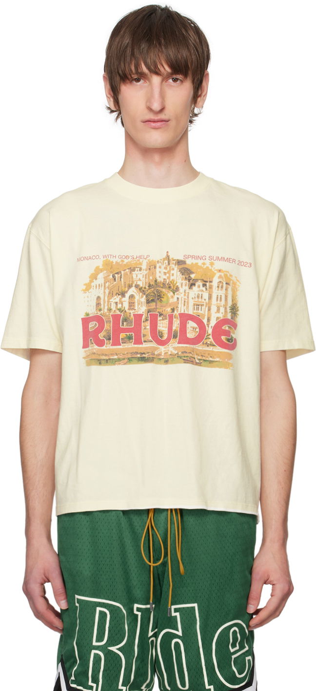 Tričko Rhude City T-Shirt Béžová | RHPS24TT26012611