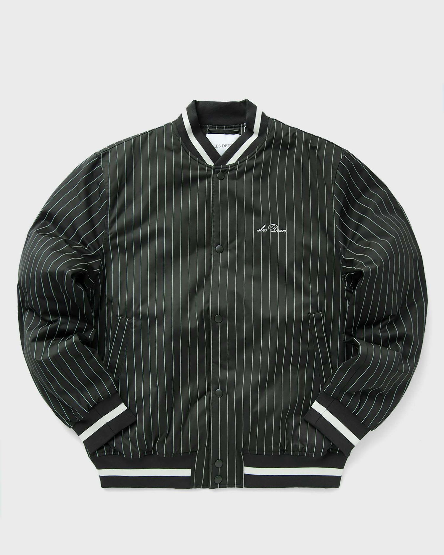 Bomber bunda Les Deux Pinstripe Tech Varsity Jacket Čierna | 1000381-515, 0