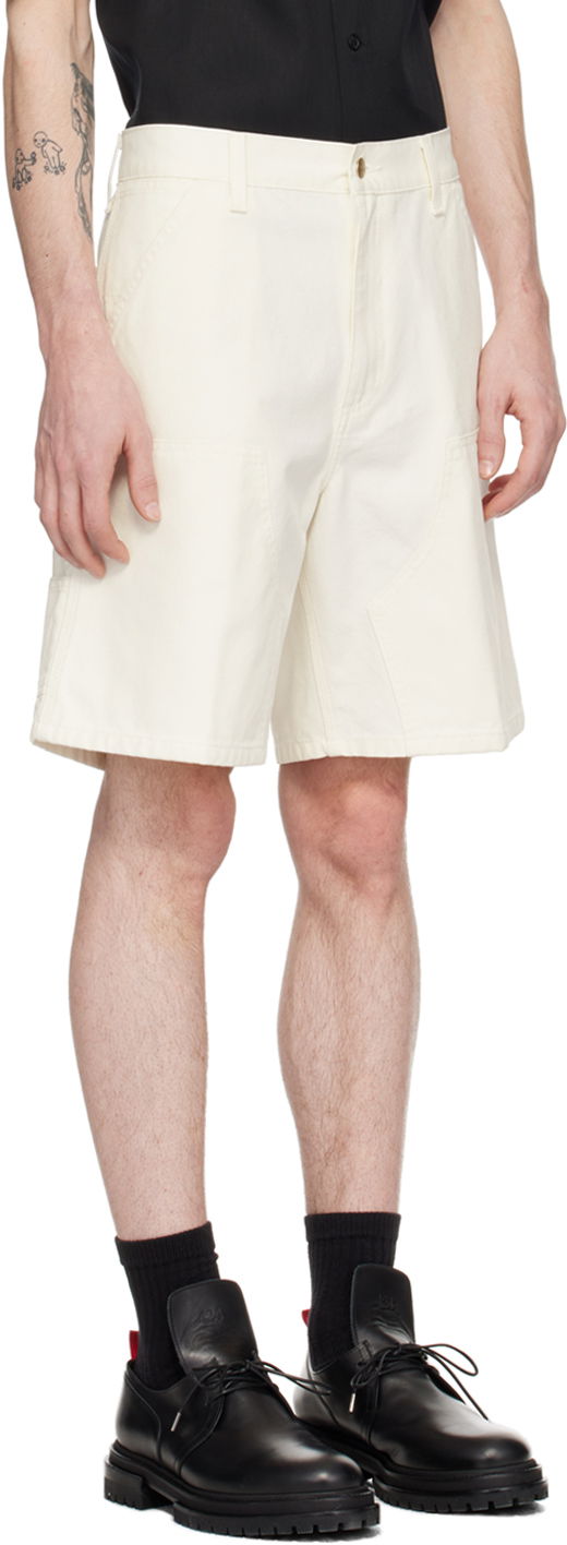 Šortky Carhartt WIP Double Knee Shorts Biela | I033118, 1
