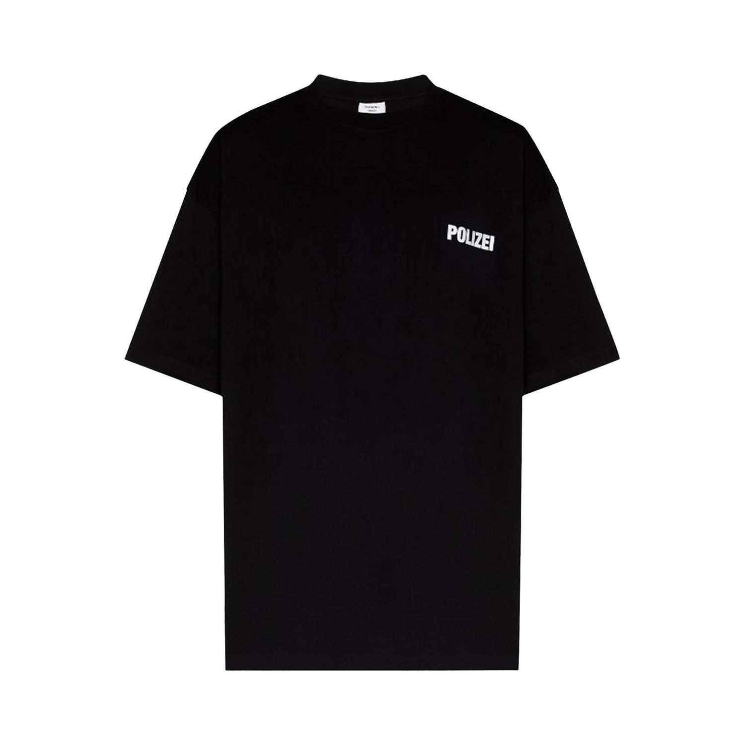 Tričko VETEMENTS Polizei T-Shirt Čierna | UA53TR450B BLAC, 1