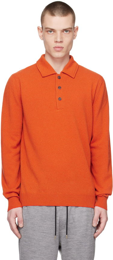 Sveter Paul Smith Paul Smith Three-Button Polo Oranžová | M1R-826X-K01950-16, 0