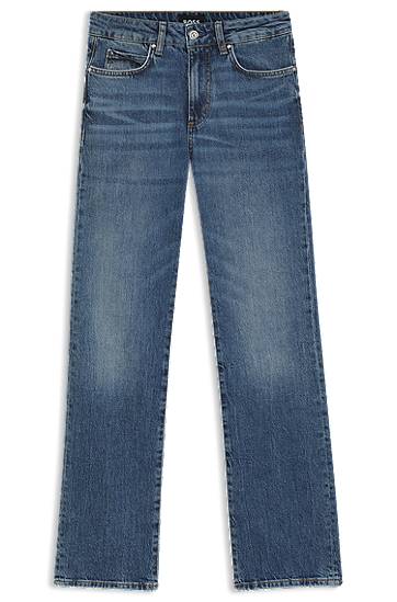 Džínsy BOSS Slim-Fit Comfort-Stretch Jeans Modrá | 50545113, 0