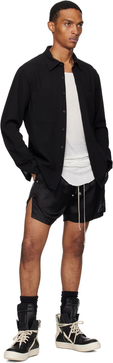 Košeľa Rick Owens Rick Owens Concordians Work Shirt Čierna | RU02E1292 WA, 3