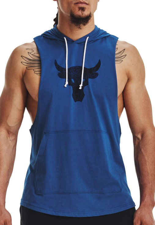 Tielko Under Armour Sleeveless Hoodie with Kangaroo Pocket Modrá | 1376939-471