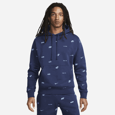 Mikina Nike Club Fleece s kapucí Navy | FB7434-410, 0