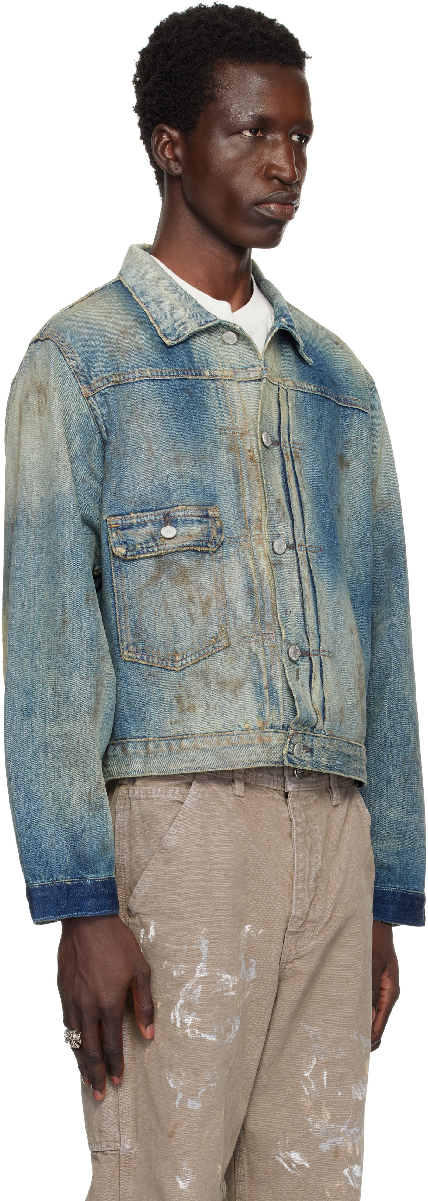 Bunda Enfants Riches Déprimés Enfants Riches Déprimés Type VII Denim Jacket Modrá | 030-481, 1