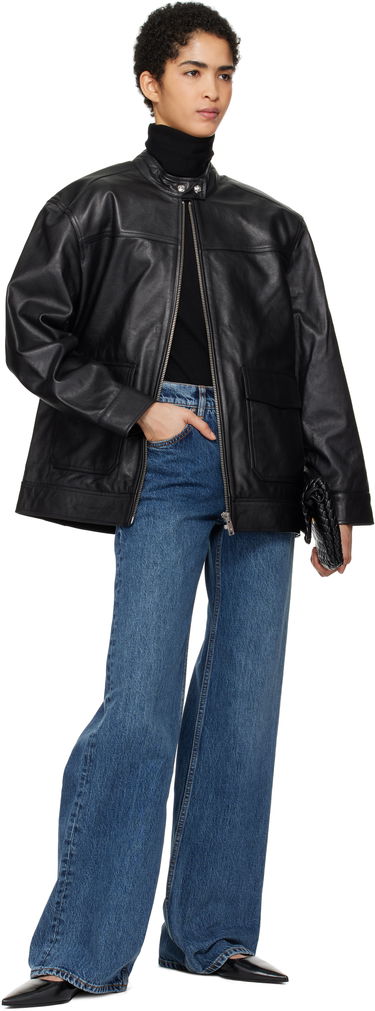 Bunda Anine Bing Henry Leather Jacket Čierna | A-01-10189-000, 3