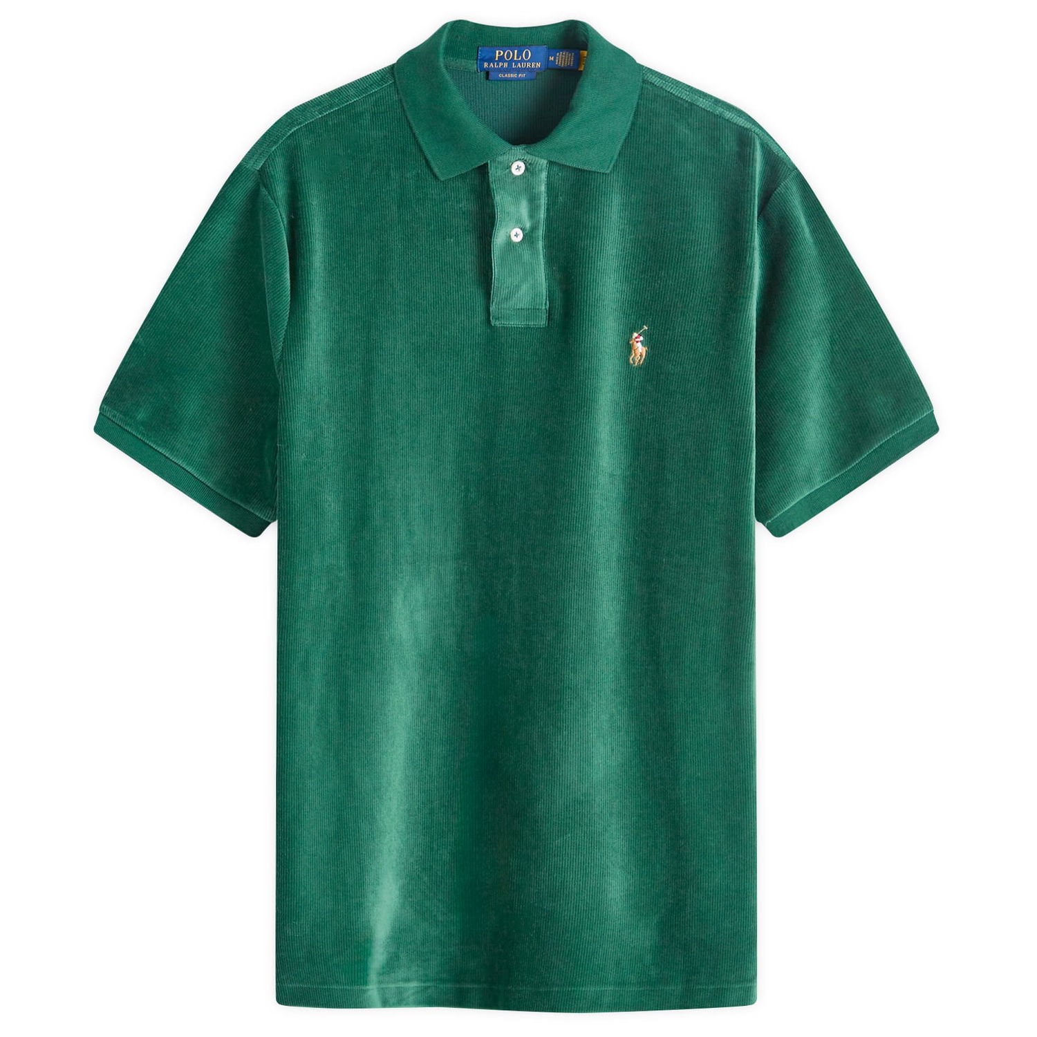 Polo tričko Polo by Ralph Lauren Corduroy Polo Shirt Zelené | 710909633005, 0