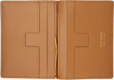 Peňaženka Tom Ford Tom Ford Nubuck Folding Money Clip Card Holder Hnedá | Y0340-LCL449G, 2