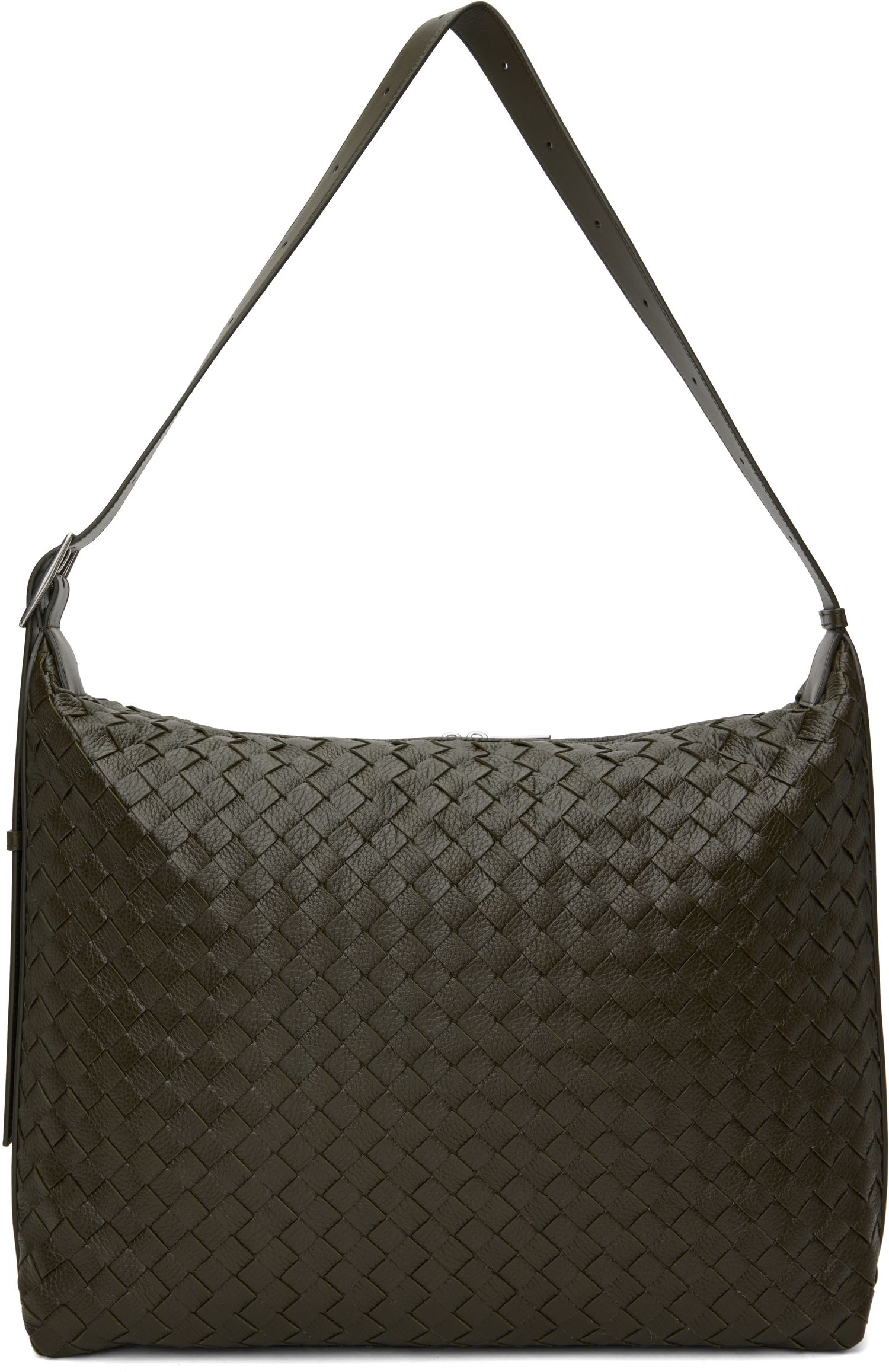 Cestovná taška Bottega Veneta Bottega Veneta Woven Leather Traveller Bag Zelené | 806974 V4TD1 3386, 0