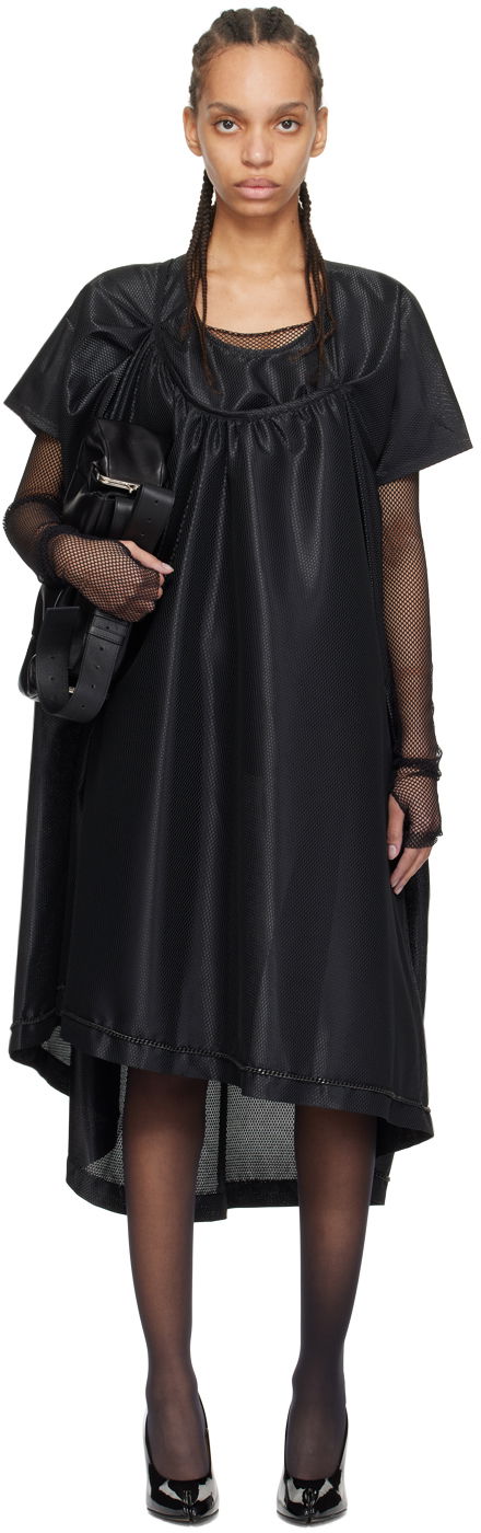 Šaty Junya Watanabe Ruched Midi Dress Čierna | JM-O016-051, 0