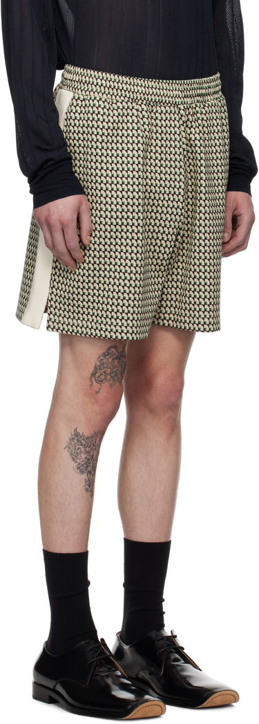 Šortky Wales Bonner Wales Bonner Power Shorts Béžová | US25JE36-JE22 - 1780 JACQUARD, 1