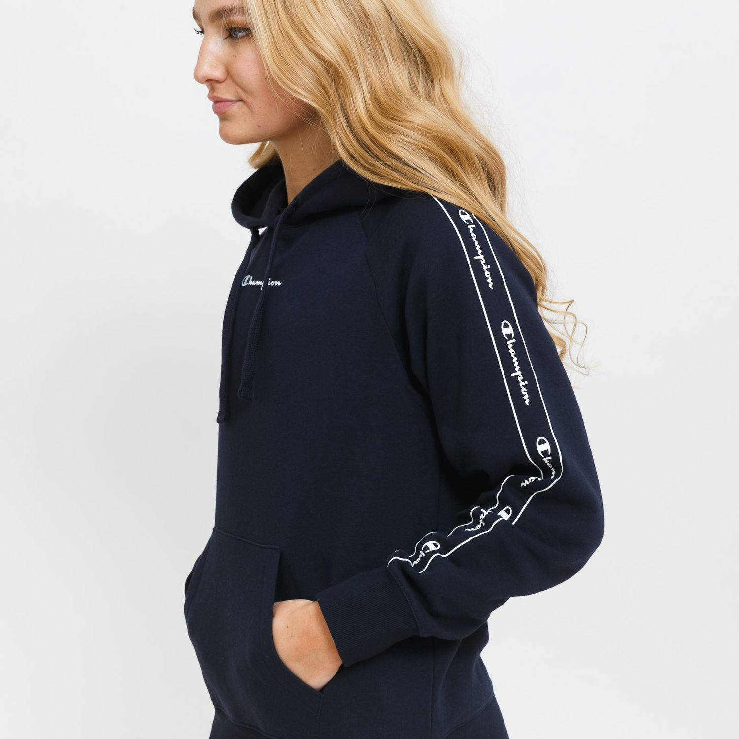Mikina Champion Tape Logo Hoodie Čierna | 114716-BS501, 1