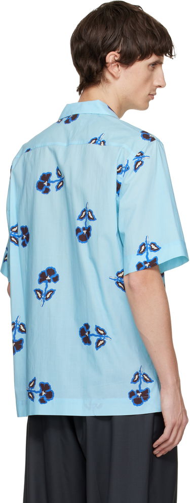 Košeľa Paul Smith Paul Smith 'Tri Flower' Short-Sleeve Shirt Modrá | M1R-905U-T02752-40, 2