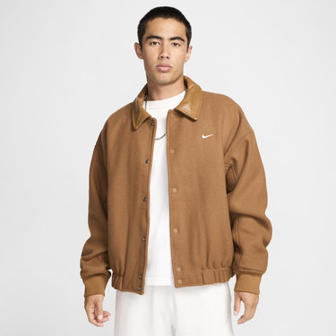 Bomber bunda Nike Wool Varsity Jacket Hnedá | FZ1168-281, 3
