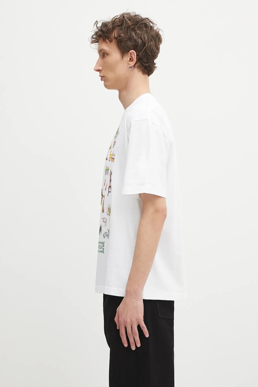 Tričko JW Anderson JW Anderson Diorama Printed T-Shirt Biela | JT0288.PG1551.001, 1