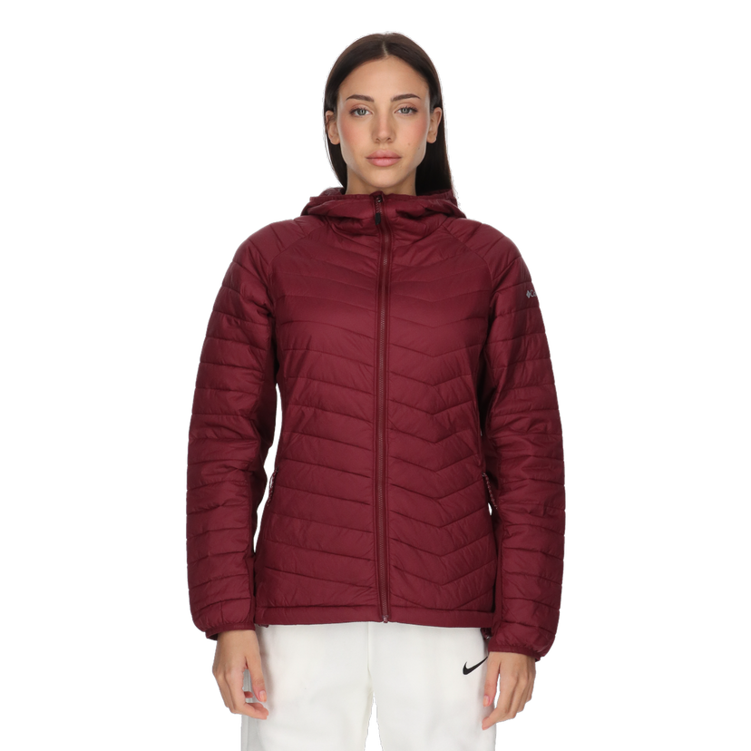 Prešívaná bunda Columbia Powder Pass™ II Hybrid Hooded Jacket Vínová | 2126121624