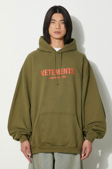 Mikina VETEMENTS VETEMENTS Limited Edition Logo Hoodie Zelené | UE64HD600Z, 0