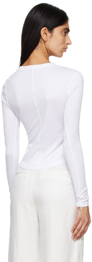 Tričko Anine Bing Jane Long Sleeve T-Shirt Biela | A-08-4408-100, 2