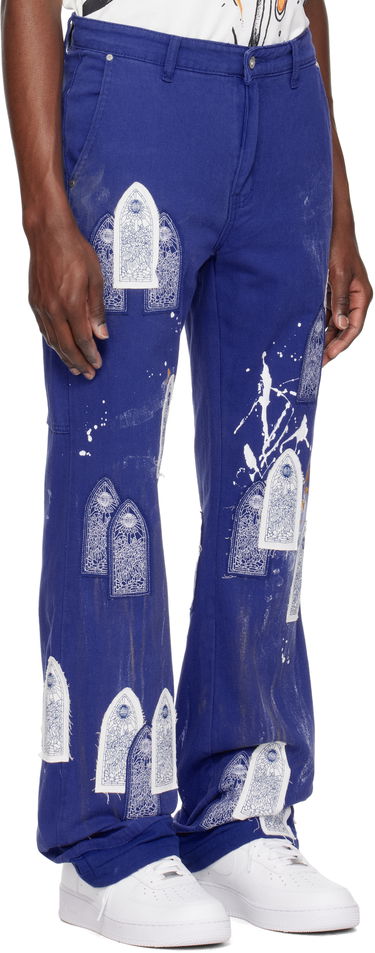 Džínsy Who Decides War Who Decides War Painter Carpenter Jeans Modrá | 1121080010SS25, 1