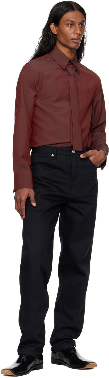 Košeľa Jil Sander Jil Sander Tie Shirt Červená | J21DL0202_J40220, 4