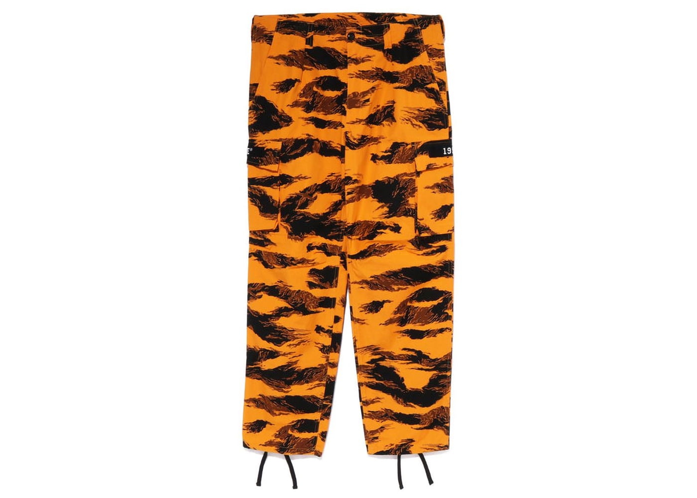 Cargo nohavice BAPE Tiger Camo Relaxed Fit Military Pants Oranžová | 1I70-152-002, 0