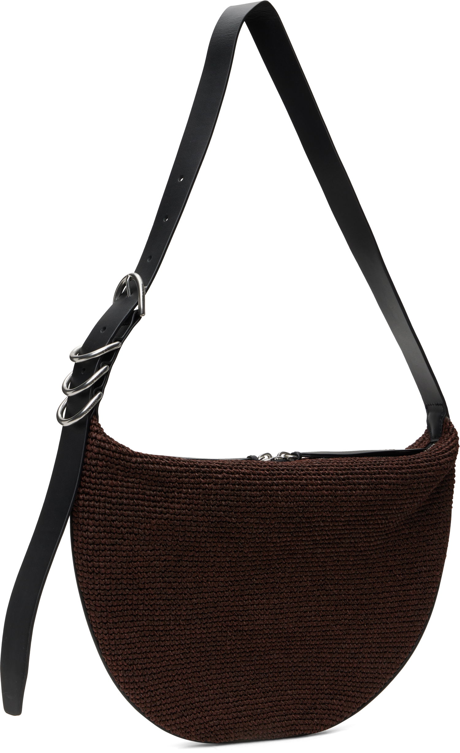 Taška cez rameno rag & bone Rag & Bone Mercer Medium Straw Bag Hnedá | ST100902, 1