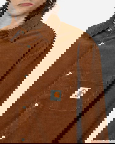Košeľa Awake NY x Carhartt WIP Corduroy Shirt Hnedá | AWK-CAR23-TP001 BRO, 5