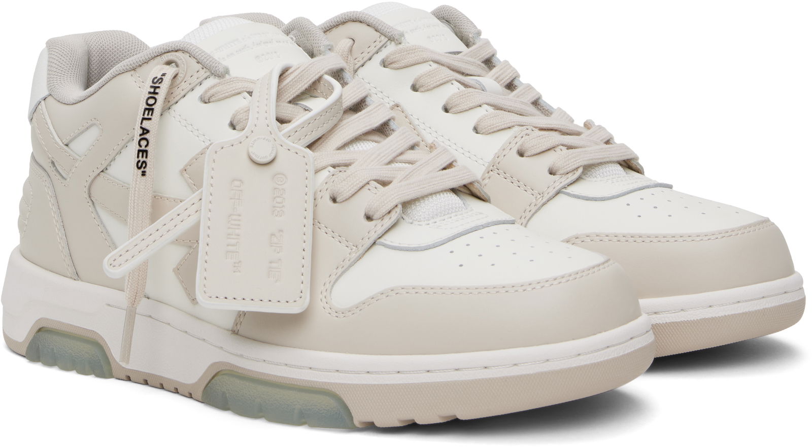 Out Off Office Calf "Leather White Beige" W