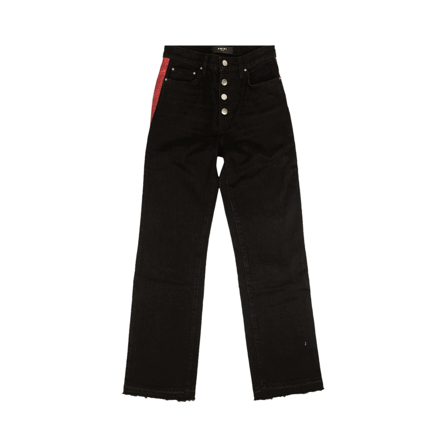 Džínsy AMIRI Glitter Track Stripe Jeans Čierna | 0498 200000202GTSJ BLAC, 0